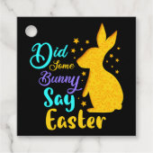 Heeft een Bunny Pasen gezegd? Bedankjes Labels (Voorkant)