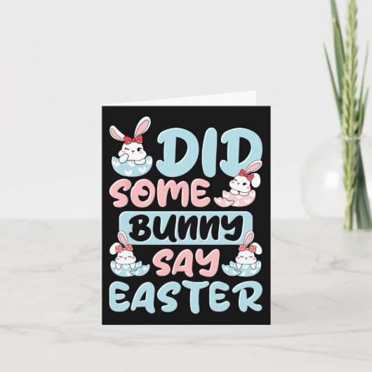 Heeft een Bunny Pasen gezegd? Kaart (Voorkant)