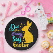 Heeft een Bunny Pasen gezegd? Papieren Bordje (Feest)