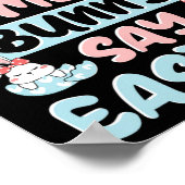 Heeft een Bunny Pasen gezegd? Poster (Hoek)