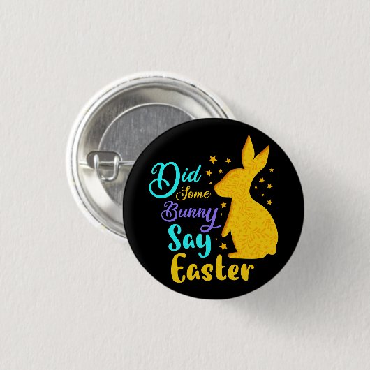 Heeft een Bunny Pasen gezegd? Ronde Button 3,2 Cm (Voorkant /achterkant)