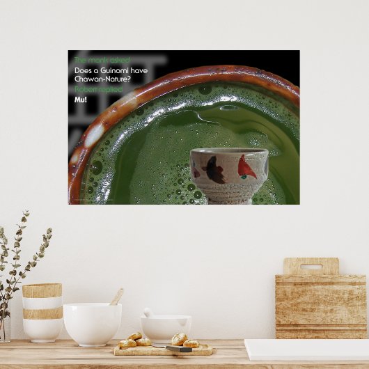 Heeft een Guinomi een Chawan-Natuur? Poster (Keuken)