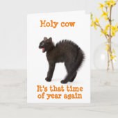 *HEEFT EEN HALLOWEEN** VAN DE KAT VOOR BALK VAN DE KAART (Gele Bloem)