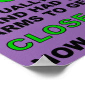 Heeft een opdringerig grappig Poster gebarentaal g (Hoek)