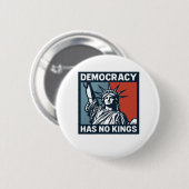 Heeft Geen Koningen Ronde Button 5,7 Cm (Voorkant /achterkant)