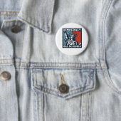Heeft Geen Koningen Ronde Button 5,7 Cm (In situ)