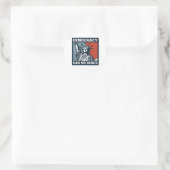 Heeft Geen Koningen Ronde Sticker (Tas)