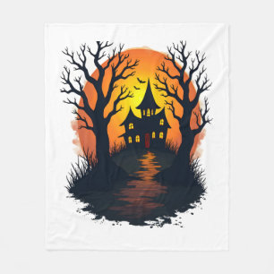 Heeft Geest Woud � Griezelige Halloween Natuur T-S Fleece Deken