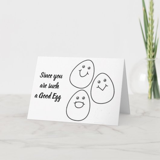 ****HEEFT GEMAKKELIJKER** TOT A *** GOED EGG*** FEESTDAGEN KAART (Voorkant)