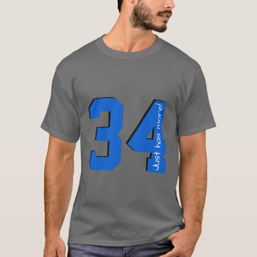 Heeft gewoon meer dan 34 t-shirt (Voorkant)