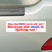 Heeft het HOPE afgebroken Bumpersticker (Op auto)