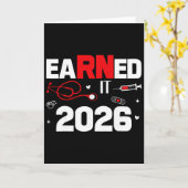 Heeft het verdiend 2026 Verpleegster Afstuderen Ve Kaart (Gele Bloem)