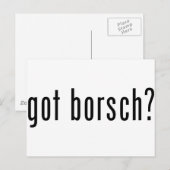Heeft hij borsch? briefkaart (Voorkant / Achterkant)
