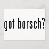 Heeft hij borsch? briefkaart (Voorkant)