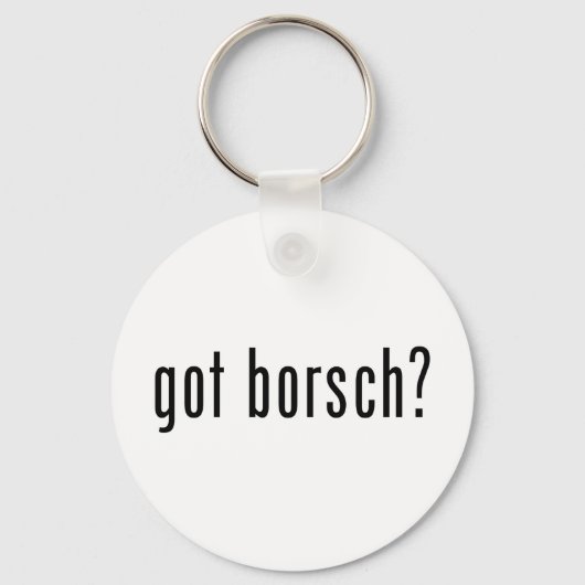 Heeft hij borsch? sleutelhanger (Voorkant)