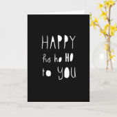 HEEFT HO HO HO EN ZO VEEL MEER VOOR CHRISTMAS! KAART (Gele Bloem)