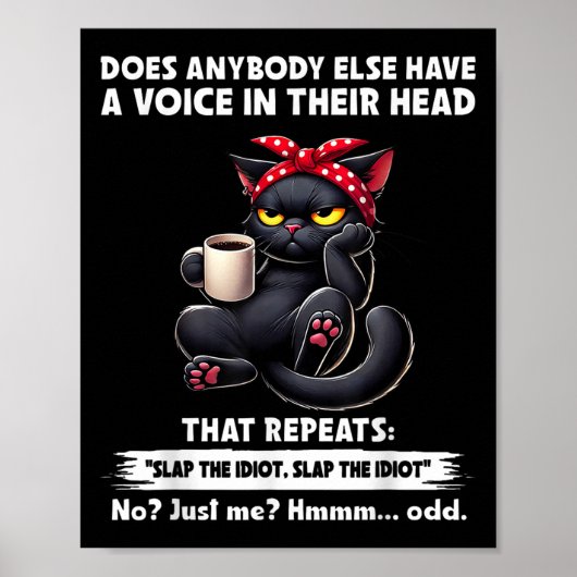 Heeft iemand anders een stem in zijn hoofd die poster (Voorkant)