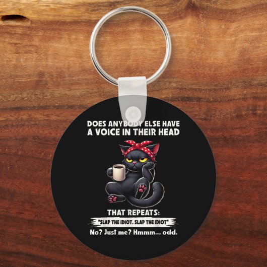 Heeft iemand anders een stem in zijn hoofd die sleutelhanger (Voorkant)