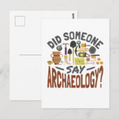 Heeft iemand Archeology Archeoloog gezegd? Briefkaart (Voorkant / Achterkant)