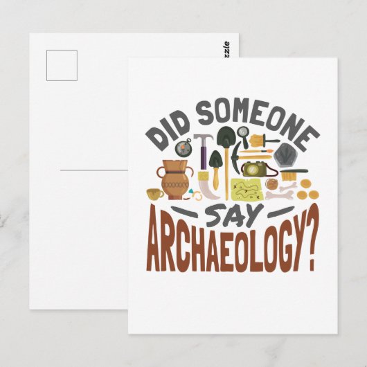 Heeft iemand Archeology Archeoloog gezegd? Briefkaart (Voorkant / Achterkant)