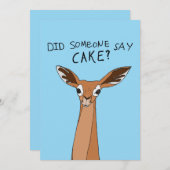 Heeft iemand Cake gezegd? Kaart (Voorkant / Achterkant)