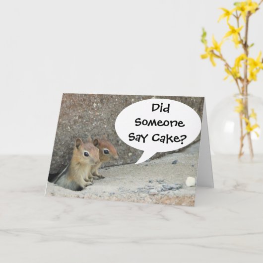 Heeft iemand Cake gezegd? Kaart (Gele Bloem)