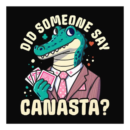 Heeft iemand canasta gezegd foto afdruk (Voorkant)
