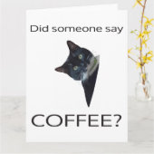 Heeft iemand COFFEE gezegd? Vouwkaart Kaart (Gele Bloem)