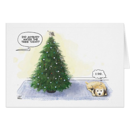 Heeft iemand de boom vandaag water gegeven? (Hond: (Voorkant Horizontaal)