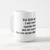 Heeft iemand een parenstherapeut? koffiemok (Voorkant links)