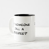 Heeft iemand een referentie-Mok gebeld? Tweekleurige Koffiemok (Voorkant links)