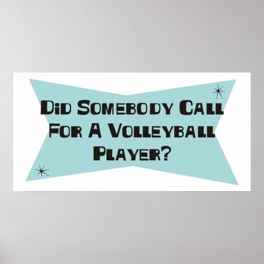 Heeft iemand een volleybalspeler gebeld? poster (Voorkant)