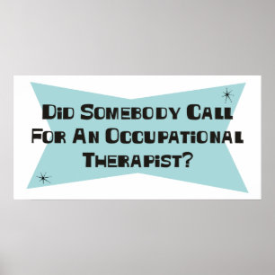 Heeft iemand gevraagd om een beroepsmatige therape poster