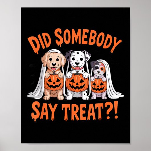 Heeft iemand gezegd dat het tijd is voor spookhond poster (Voorkant)