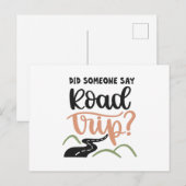 Heeft iemand gezegd dat je onderweg bent? briefkaart (Voorkant / Achterkant)