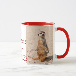 Heeft iemand koffie gezegd? Mok Meerkat Coffee