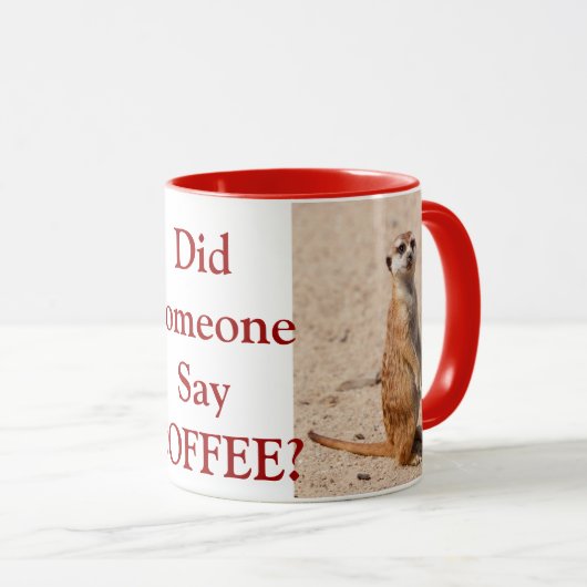 Heeft iemand koffie gezegd? Mok Meerkat Coffee (Voorkant rechts)