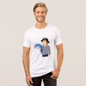 Heeft iemand mijn dolfijn gezien? Tri-Blend shirt (Voorkant volledig)