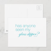 Heeft iemand mijn glazen slipper gezien? briefkaart (Voorkant / Achterkant)