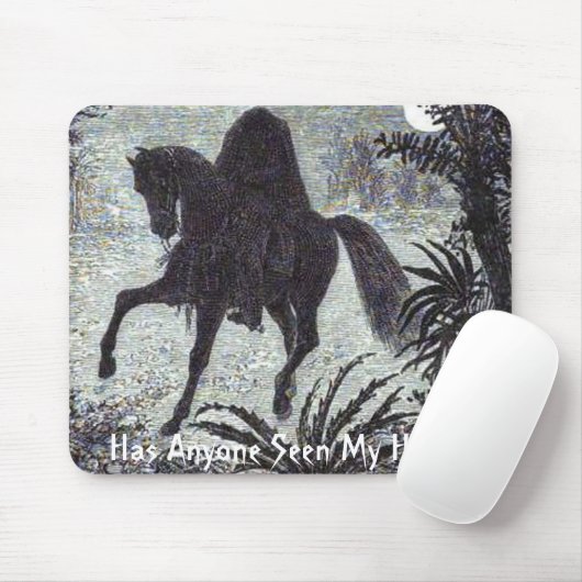 Heeft iemand mijn hoofd gezien? Mousepad Muismat (Met muis)