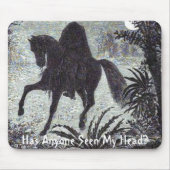 Heeft iemand mijn hoofd gezien? Mousepad Muismat (Voorkant)