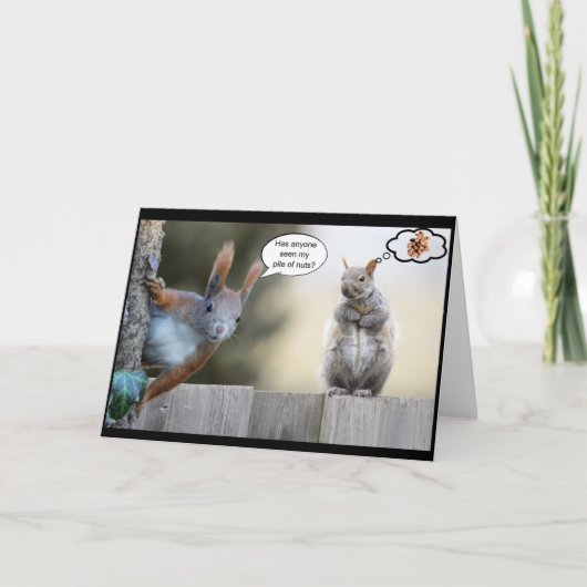 Heeft iemand mijn noten gezien? kaart (Voorkant)