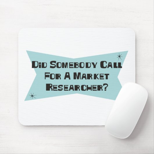 Heeft iemand om een marktonderzoeker gevraagd? muismat (Met muis)