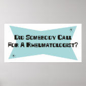 Heeft iemand om een reumatoloog gevraagd? poster (Voorkant)