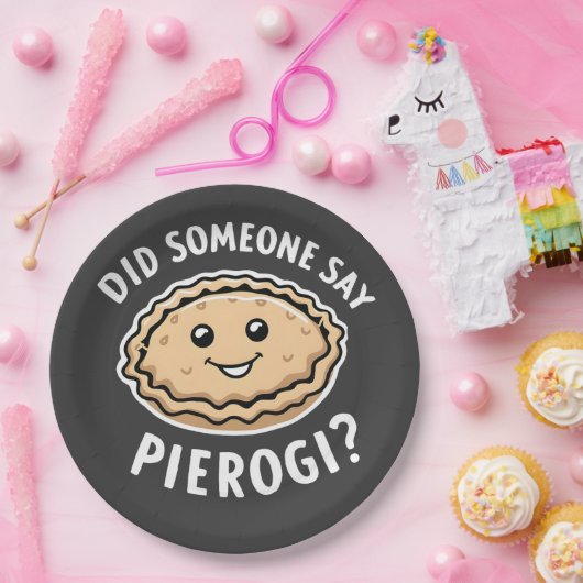 Heeft iemand pierogi gezegd, Pools gerecht  Papieren Bordje (Feest)