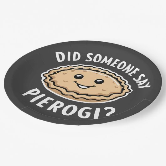 Heeft iemand pierogi gezegd, Pools gerecht  Papieren Bordje (Gekanteld)