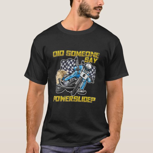 Heeft iemand powerslide gezegd voor een flat track t-shirt (Voorkant)