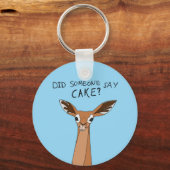 Heeft iemand taart gezegd? sleutelhanger (Voorkant)