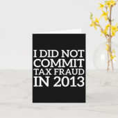 Heeft in 2013 Geen Belastingfraude Gepleegd Grappi Kaart (Gele Bloem)