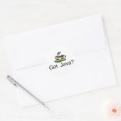 heeft Java Ronde Sticker (Envelop)
